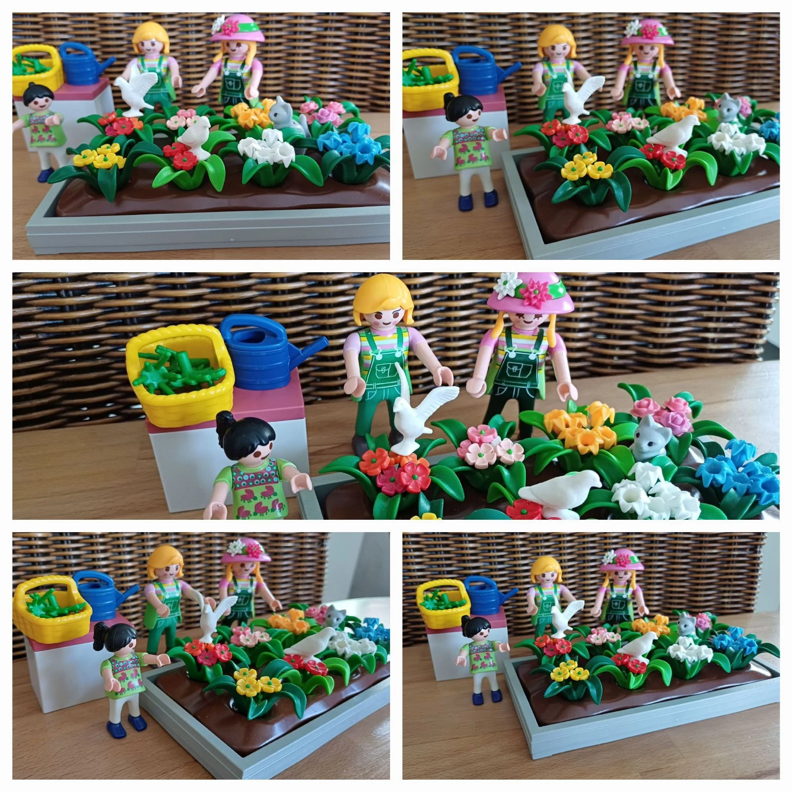 Cueillette chez les fleuristes playmobil